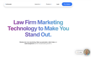 Intaker website homepage