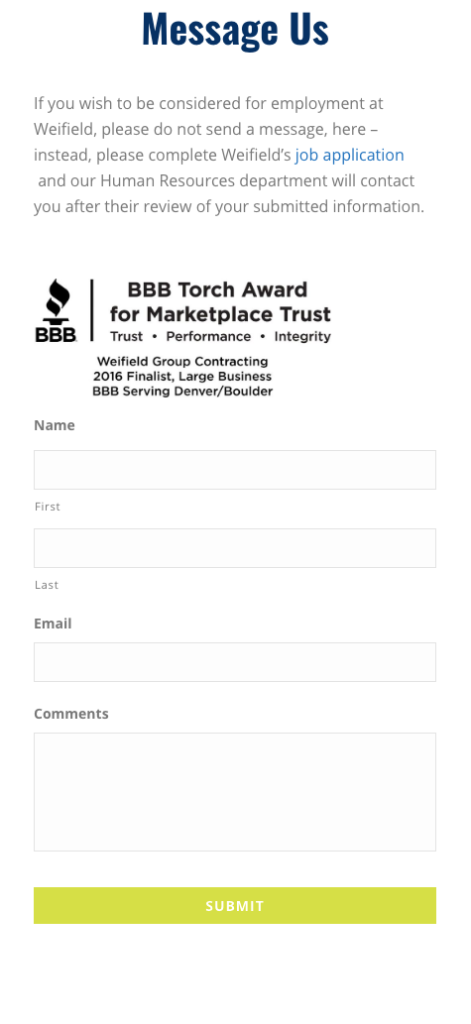 The Weifield Group Mobile View
